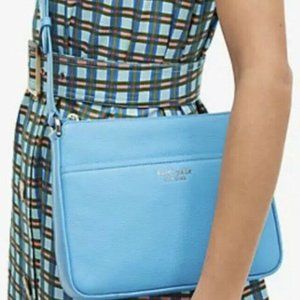 #bagsavenue authentic tidepool medium crossbody run around leather Kate spade